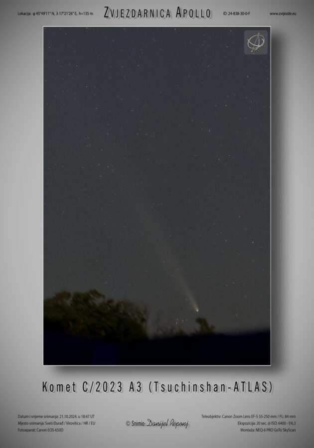 Komet C/2023 A3 (Tsuchinshan-ATLAS)